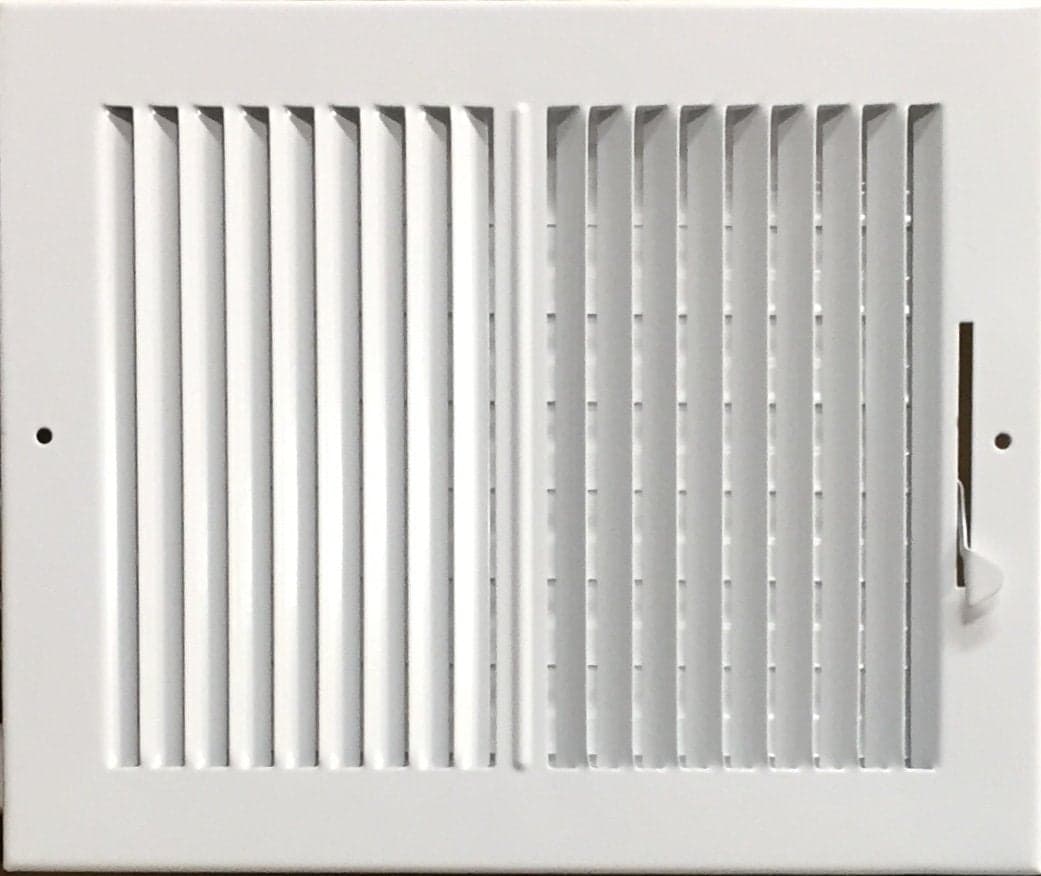 HBW 10x 8 Duct Opening Size 2Way Stamped Face Steel Ceilingsidewall Air Supply Register Vent Cover Actual Outside Dimension 1175 X 975
