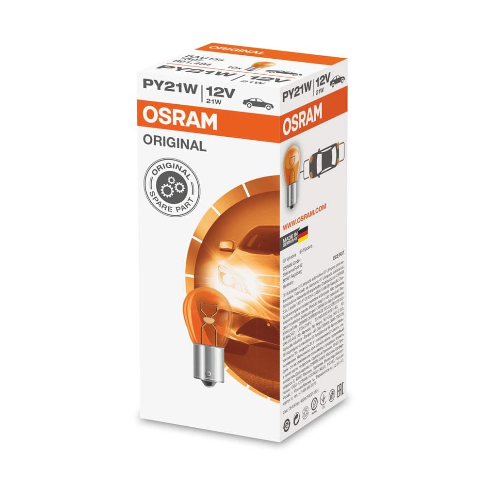 NEVERLAND 10 x Osram 581 PY21W BAU15S Amber Indicator Light Bulb 12v 21w 7507