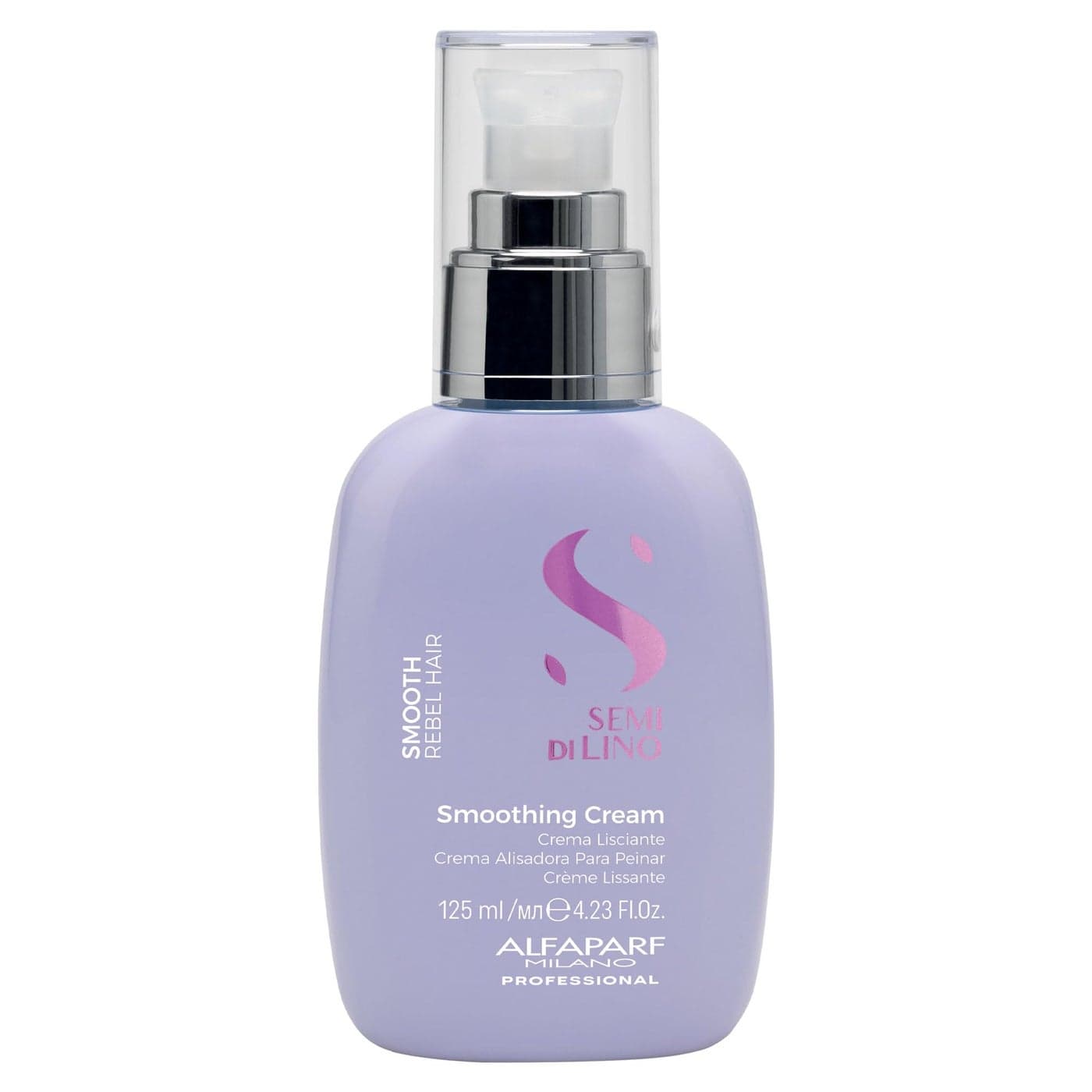 Alfaparf Milano Semi di Lino Smooth Smoothing Cream for Frizzy and Rebel Hair Controls Frizz Protects from Heat and Humidity Straightens and Hydrates Unruly Hair 423 fl oz