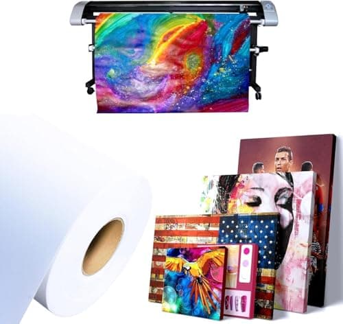 Professional Matte Canvas Roll Long Unstretched Canvas Roll Wide Format Inkjet Printer, Perfect for Fine Art, Photography, rchival Quality Prints, Epson Canon HP(420GSM Poly-Cotton 24" x60ft)