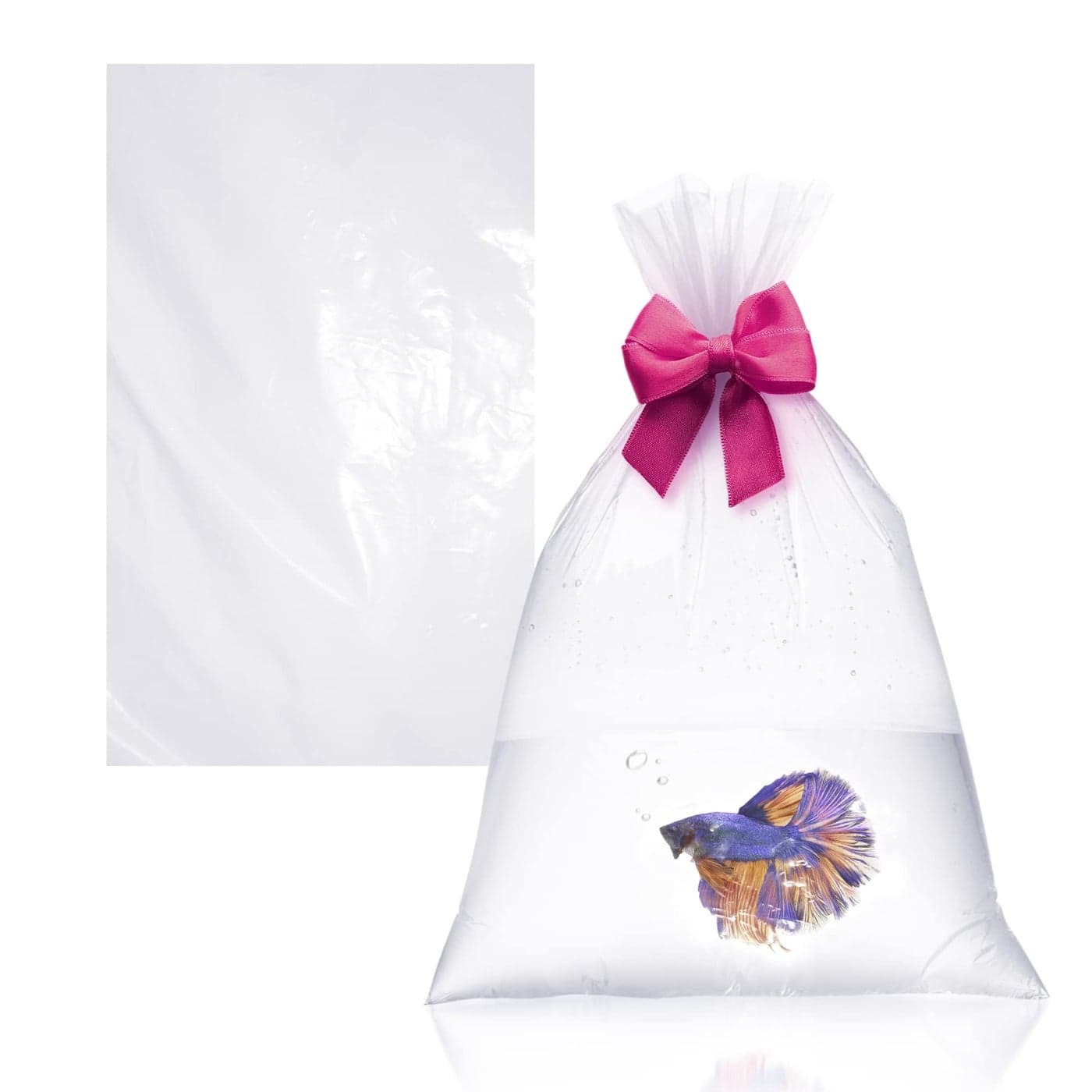 APQ Clear Plastic Fish Bags for Live Fish 12 x 18 Inch Pack of 100 Polyethylene Live Fish Shipping Bags 2 Mil Thick Aquarium Fish Bags Durable Fish Transport Bags Plastic Bags for Fish Transport