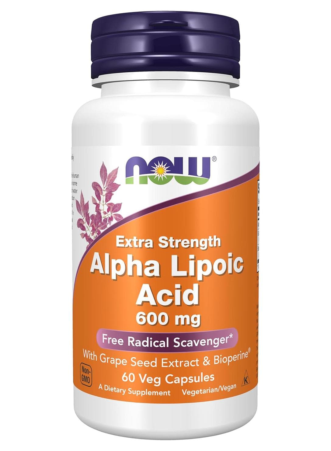 Extra Strength Alpha Lipoic Acid 600 Mg 60 Veg Capsules Packaging May Vary