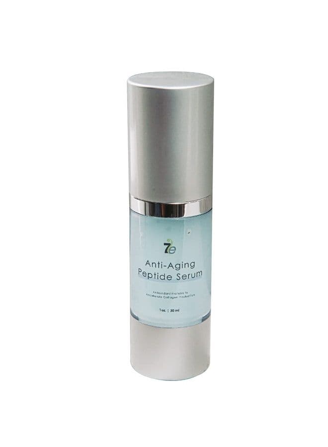 7E Anti-Aging Peptide Serum, 1oz - Anti-Wrinkle Copper Peptide Serum With Hyaluronic Acid and Polypeptides - Supports Collagen and Elastin Production for Plump, For Brightening, Firming, and Hydrating