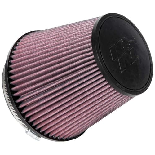 K&N High-Flow Original Lifetime Universal Clamp-On Air Filter: High Performance, Premium, Washable: Flange Diameter: 6 In, Filter Height: 6.5 In, Flange Length: 1 In, Shape: Round Tapered, RU-1042XD