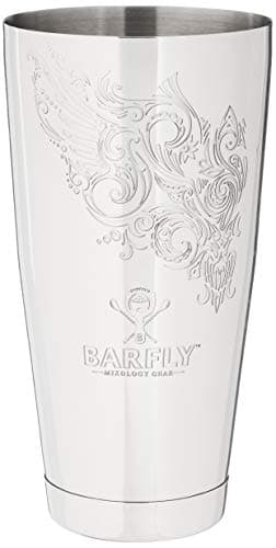 Barfly Cocktail Tin, Large 28 oz (828 ml), Stainless Steel, Logo Etch