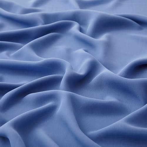 MaiMaiSuan 60 Wide Dusty Blue Chiffon Fabric by The Yard Soft Sheer Fabric for Wedding Arch Draping FabricBridal Wedding Dress Sewing DIY1 Yard