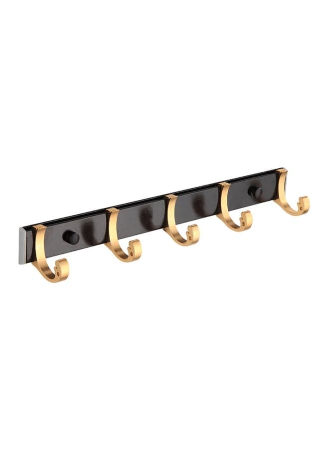 Wall Hook Gold/Black 45x3x4cm
