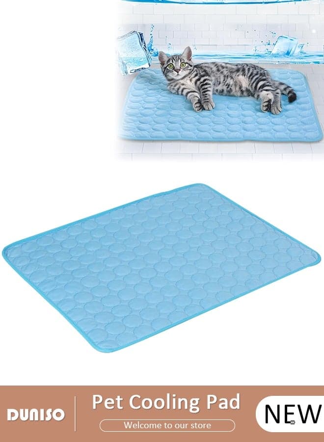 Dog Cooling Mat Portable Ice Silk Pet Cooling Pads,Reusable Pet Cooling Blanket for Cats Dogs Breathable Lightweight Summer Washable Pet Blanket for Indoor Outdoor Use Travel