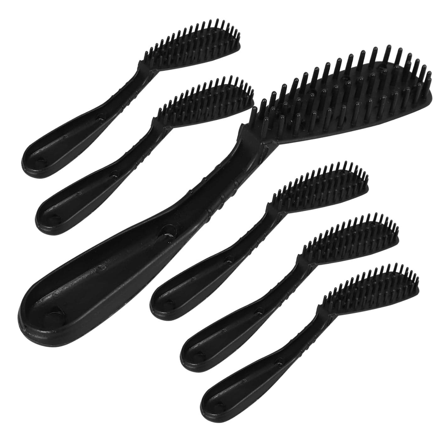 FRCOLOR 6Pcs Hair Dye Brush With Handle Hair Color Brush Professional DIY Coloring Dye Tools Dying Tint Color Kit Applicator For Hair Hairdressing Tinting Salon Dyeing Comb