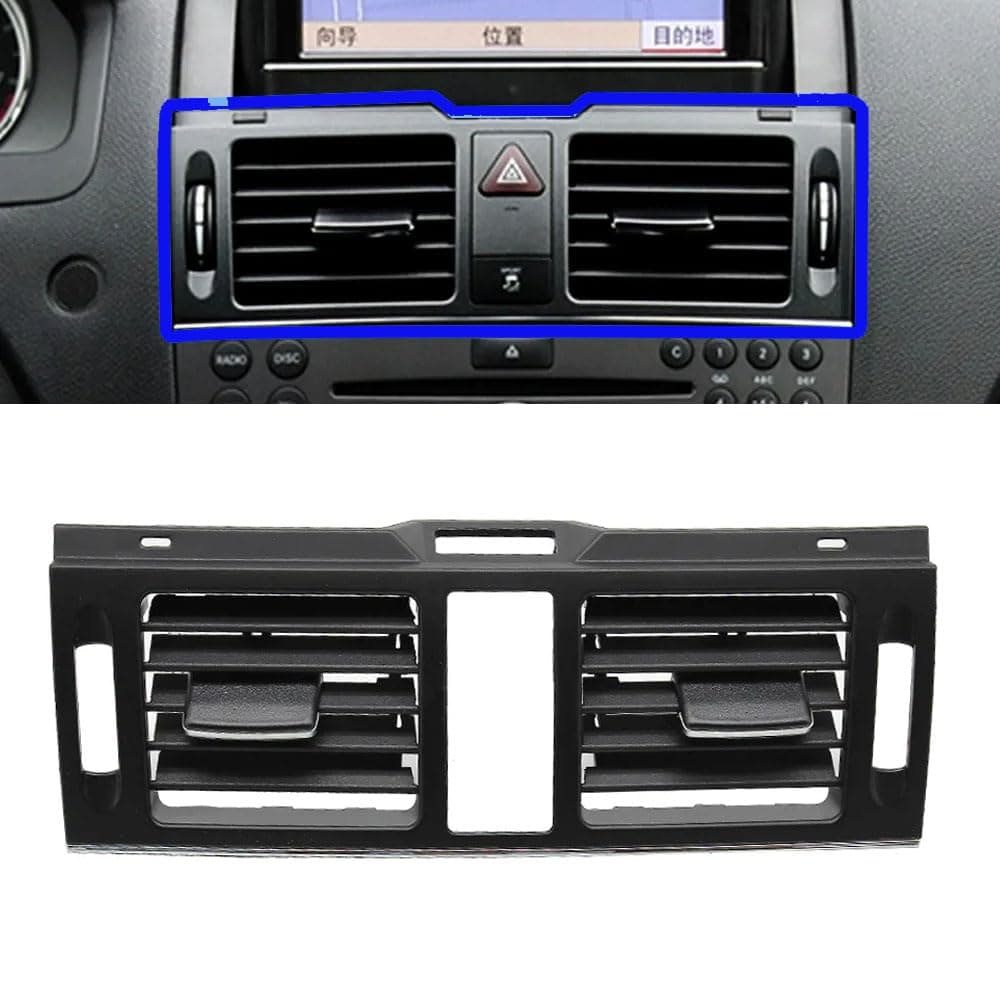 Goodithy Dashboard AC Vent Grille Outlet Cover Center Air Vent Panel Replacement for Mercedes Benz W204 C Class 180 200 220 230 260 300 350 2007 2008 2009 2010 2011 Central Highend