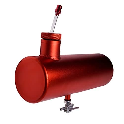 JMCHstore Aluminum Mini bike Gas Fuel Tank Cylinder 4x11 for Coleman Baja Montser Mega moto Predator Hemi non 212 Engine Massimo Axis RealTree Motovox Mototec Dirt Gas Bike Go Kart Parts Red