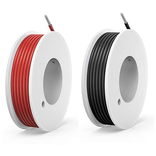 22awg Silicone Electrical Wire Cable 2 Colors (26ft Each) 22 Gauge Stranded Tinned Copper Wire Flexible and Soft for DIY