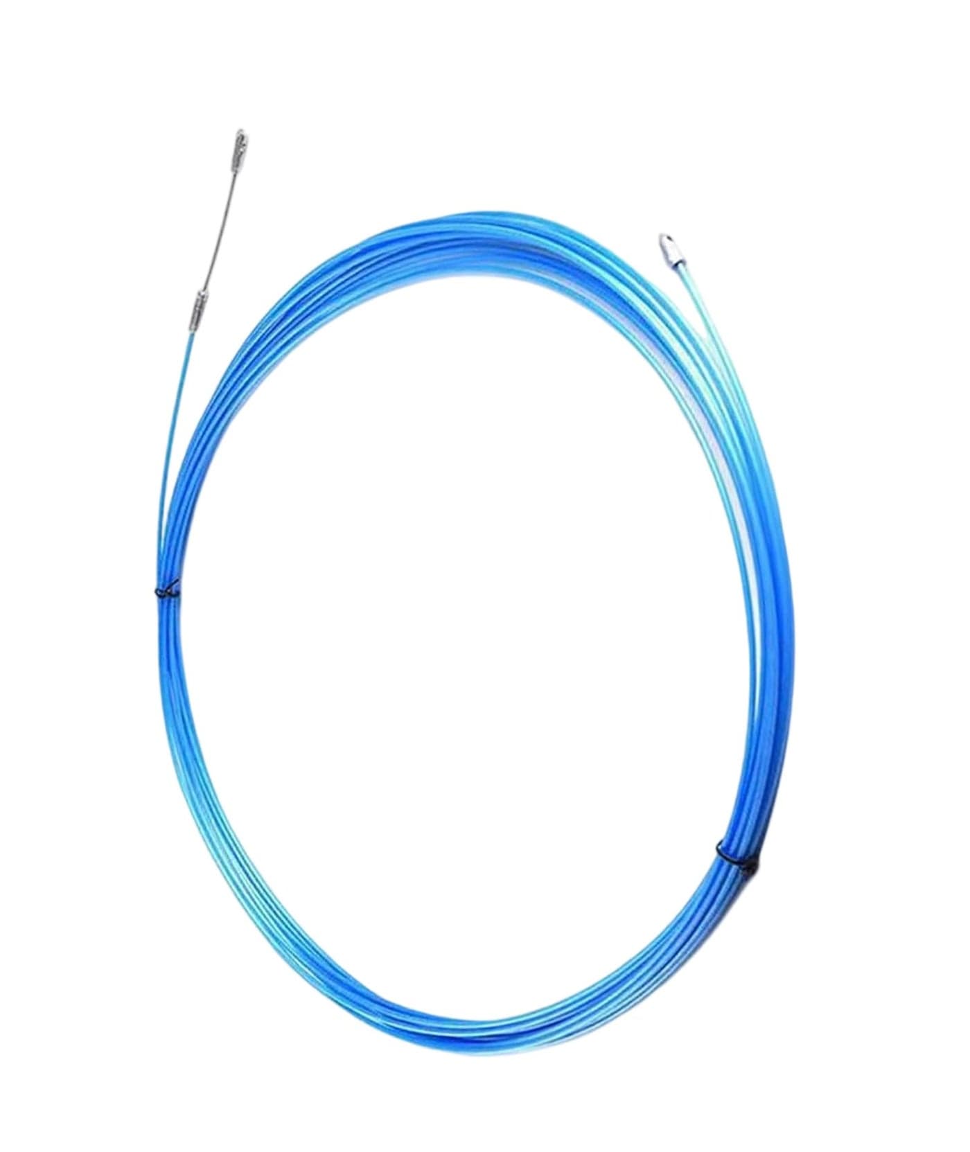 15M Wiring Spring, Blue Wire Puller for Electrician, Professional Wire Lead Threading Device Tool for Easy Cable Installation