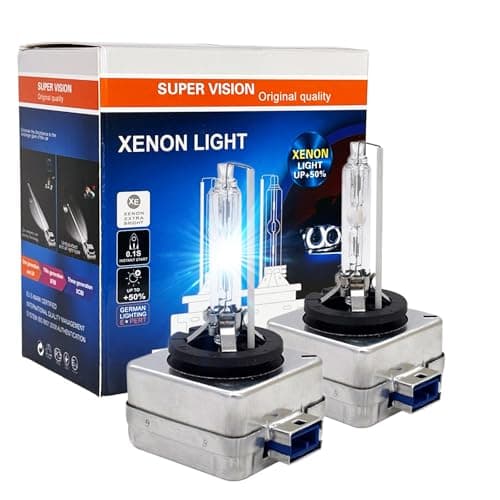SOCAL-LED LIGHTING D8S 35W Xenon HID Headlight Bulbs - 6000K Crystal White - 66548 66549 12411C1 OEM High Low Beam Direct Replacement - Pack of 2