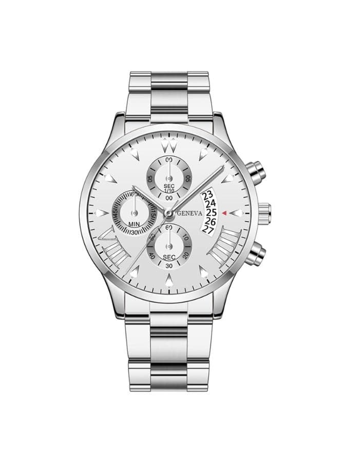 Fashion Calendar Mens Watch with Three Eye Design
