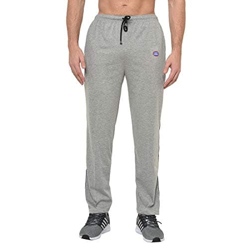 Mack Jonney Men Cotton Blended Mid Rise Regular Fit Grey Pyjamas-D1MELANGE0001-XL