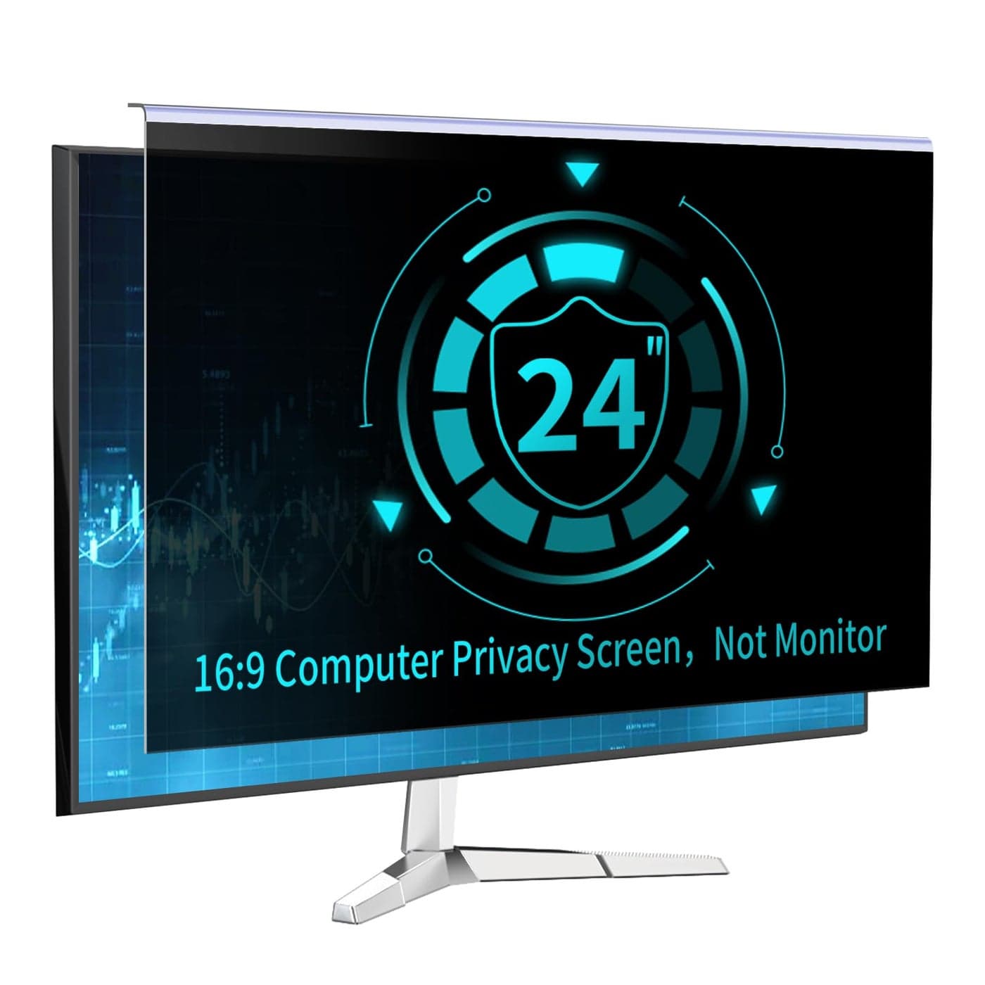 DEJIMAX 24 Inch Computer Privacy Screen for 169 Monitor AntiBlue Light Monitor Privacy Screen Filter AntiUV Computer Hanging Shield Universal 236 238 24