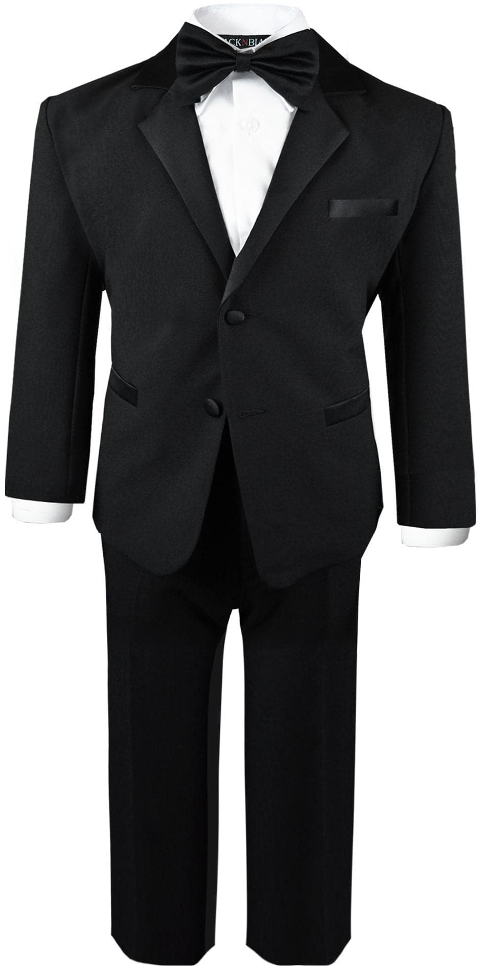 Black n Bianco Boys Tuxedo in Black Dresswear Set Size Large 12-18 Months
