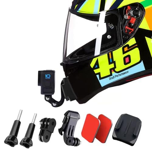 AGV Pista GP RRGP R Chin Mount Kit Racing Helmet Camera Mount Compatible with Corsa R GoPro Hero Inst360 DJI EtcCarbon Fiber Base