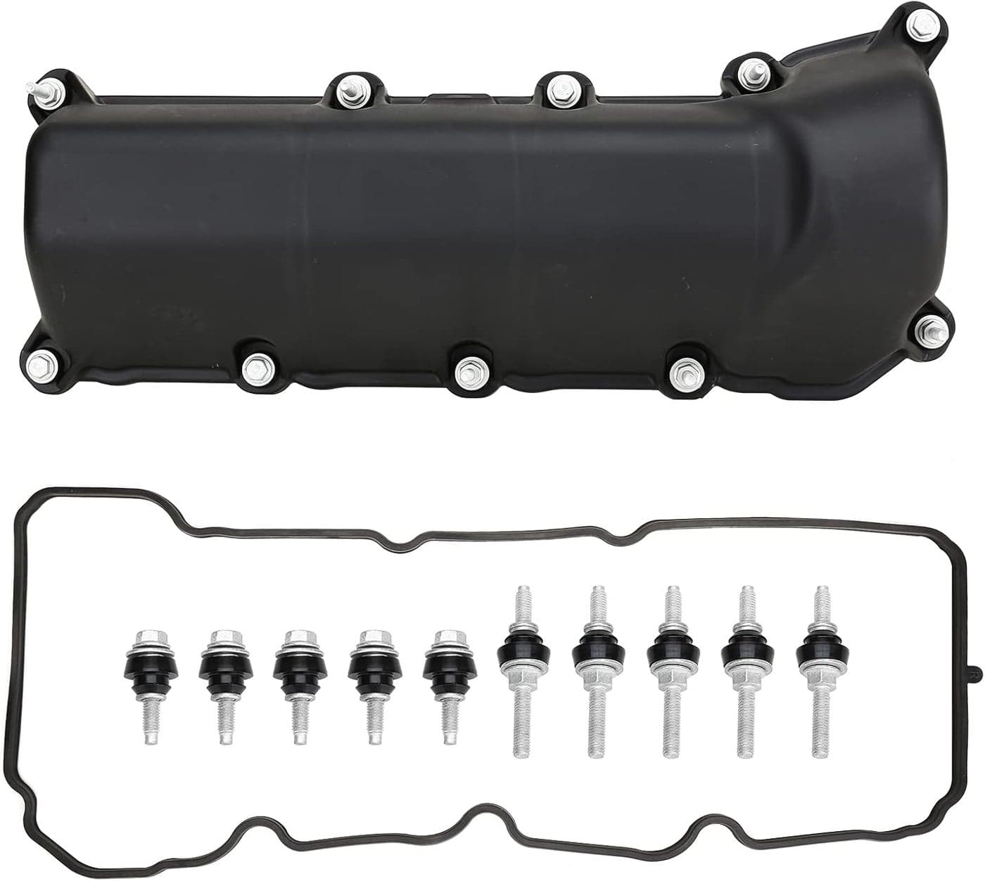 MITZONE Right Passenger Side Valve Cover with Gasket & Bolts for Dodge, Jeep, and RAM Vehicles