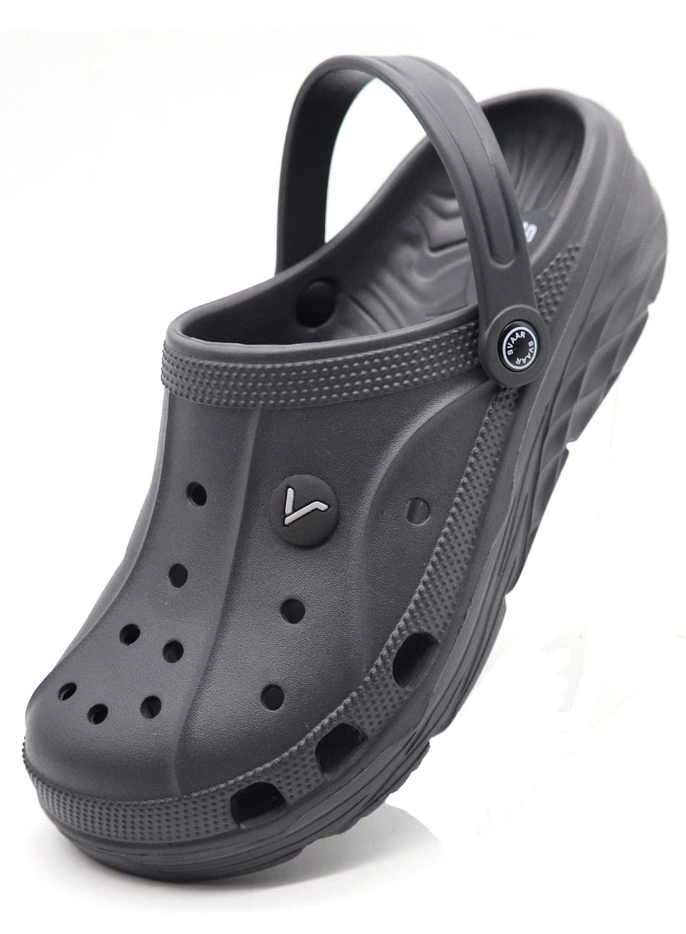 SVAAR Men's Grey Clogs - 6 UK
