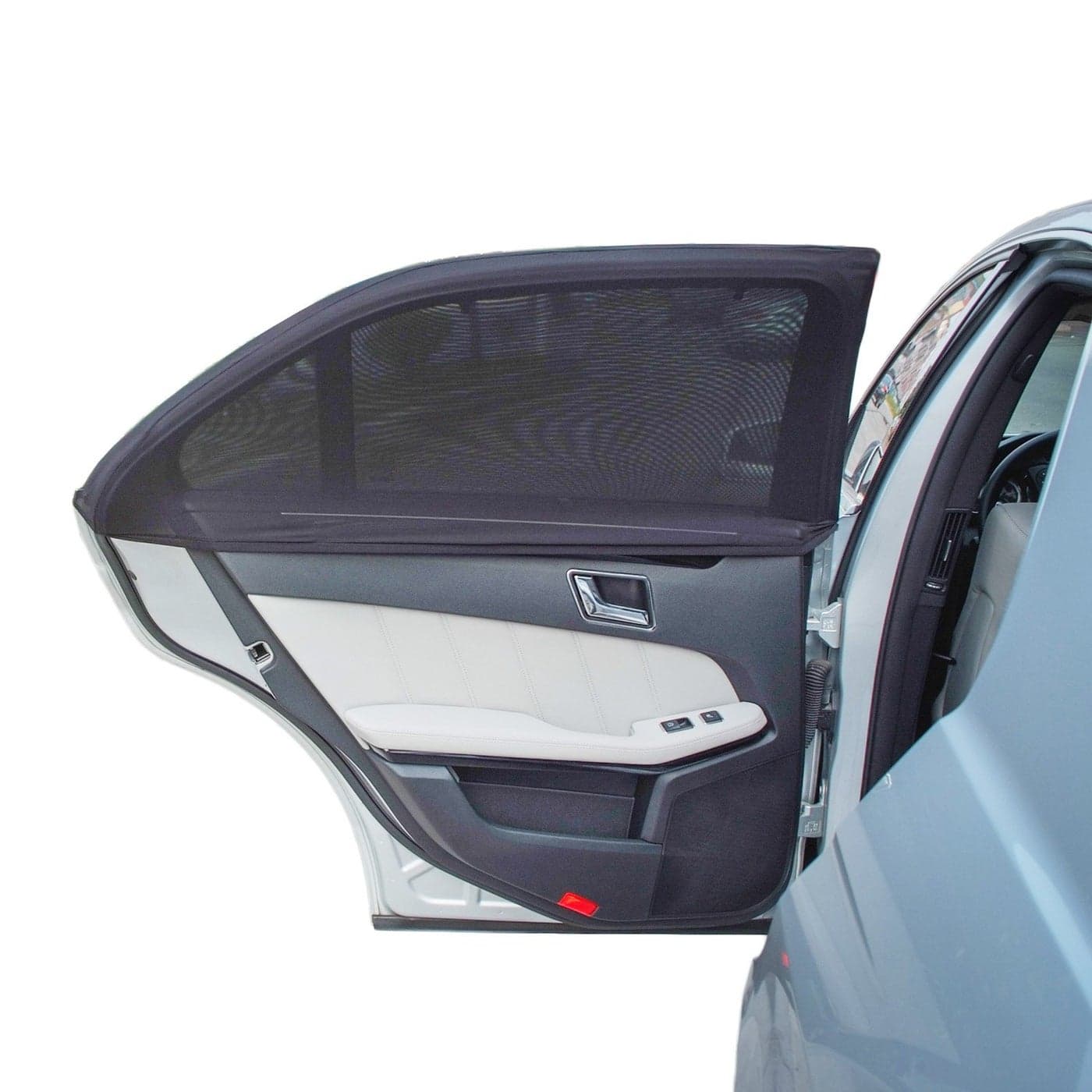 TFY Universal Car Side Window Sun Shade Protects Your Kids from Sun Burn Double Layer Design Maximum Protection Fit Most of Vehicle 2 Pieces Regular Contoured Window