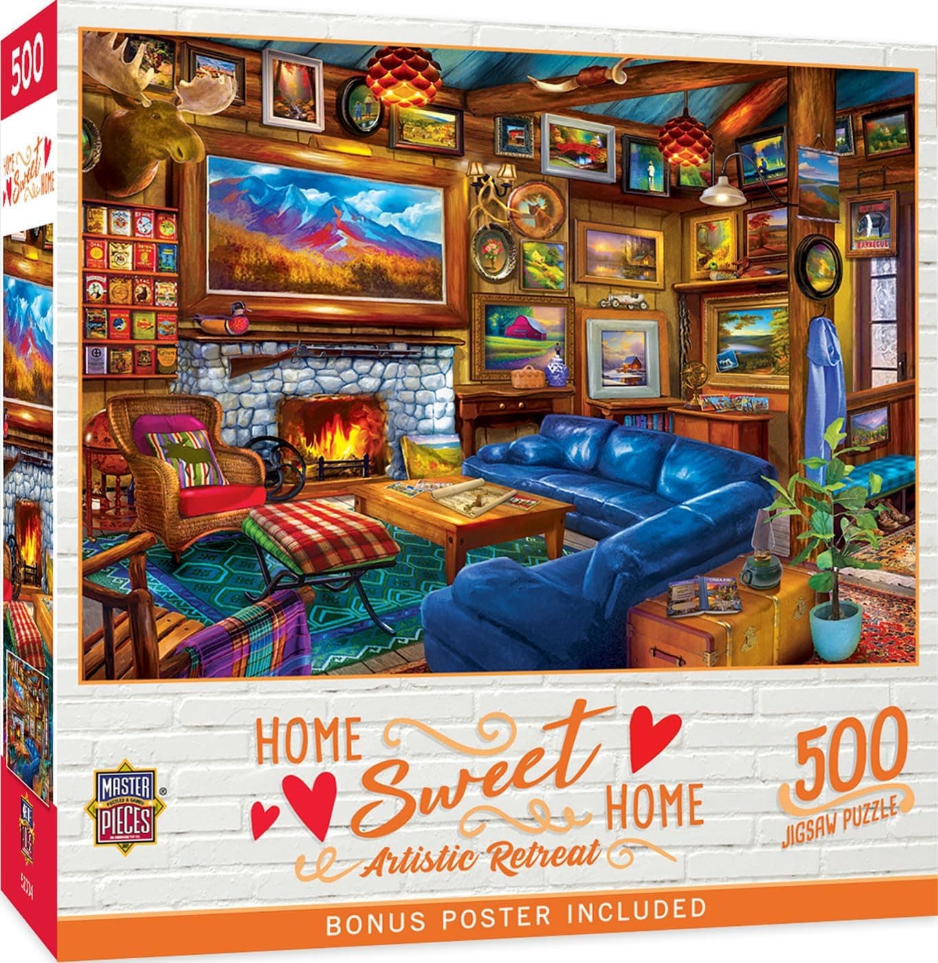 MasterPieces Home Sweet Home Artistic Retreat 500 Piece Jigsaw Puzzle