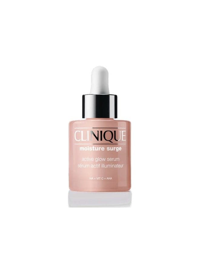 Moisture Surge Active Glow Serum with Lactic Acid, Hyaluronic Acid + Vitamin C | Hydrating, Lightweight + Oil Free, 1 Fl Oz