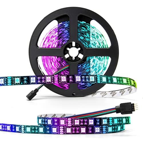 SUPERNIGHT 5050 RGB LED Strip Lights-16.4ft 300 LEDs, Color Changing LED Lights for Valentine, Wedding Sparklers, Christmas Lights, Indoor Decoration