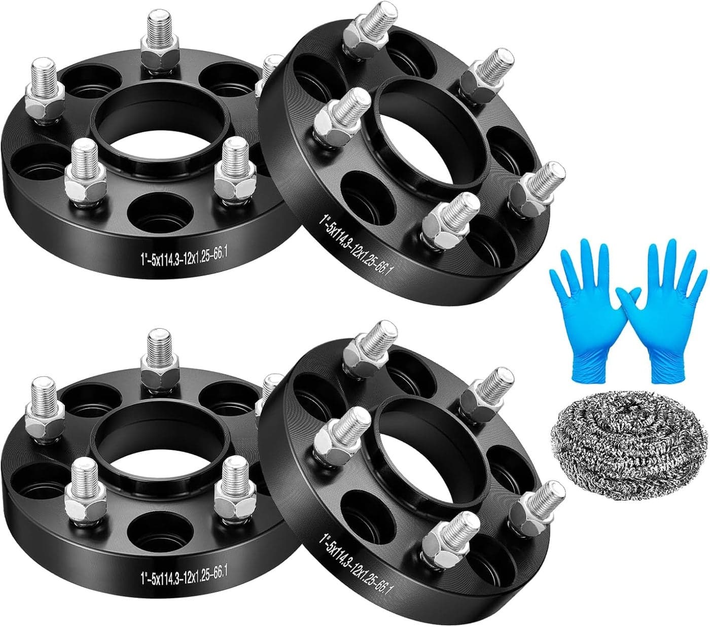 BDFHYK 5x114.3mm Hubcentric Wheel Spacers - 1 Inch Forged 5 Lug Adapters for Nissan 350Z 370Z Infiniti G35 G37 - Set of 4