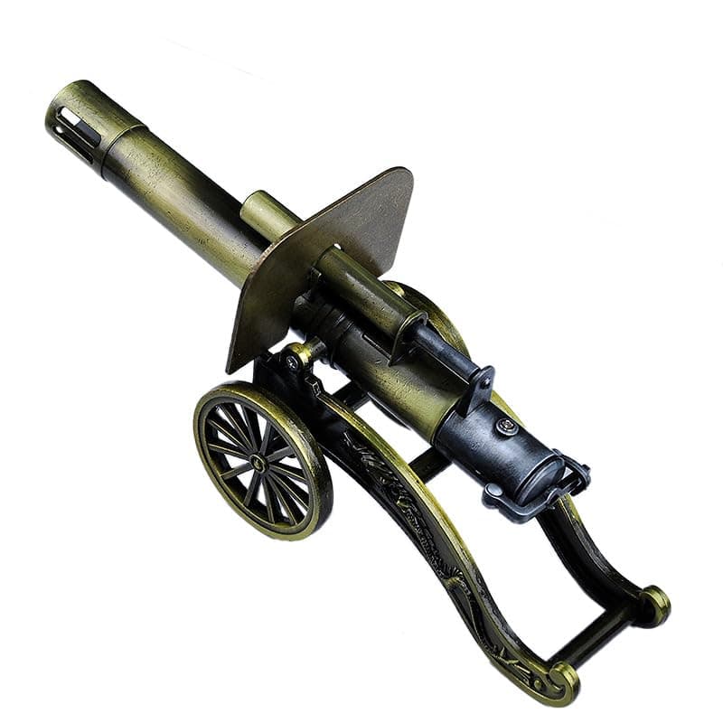 TIETHEKNOT Mini Cannon Model Ornaments Rewinding Device Decorative Ornaments Alloy Material Firecracker Cannon