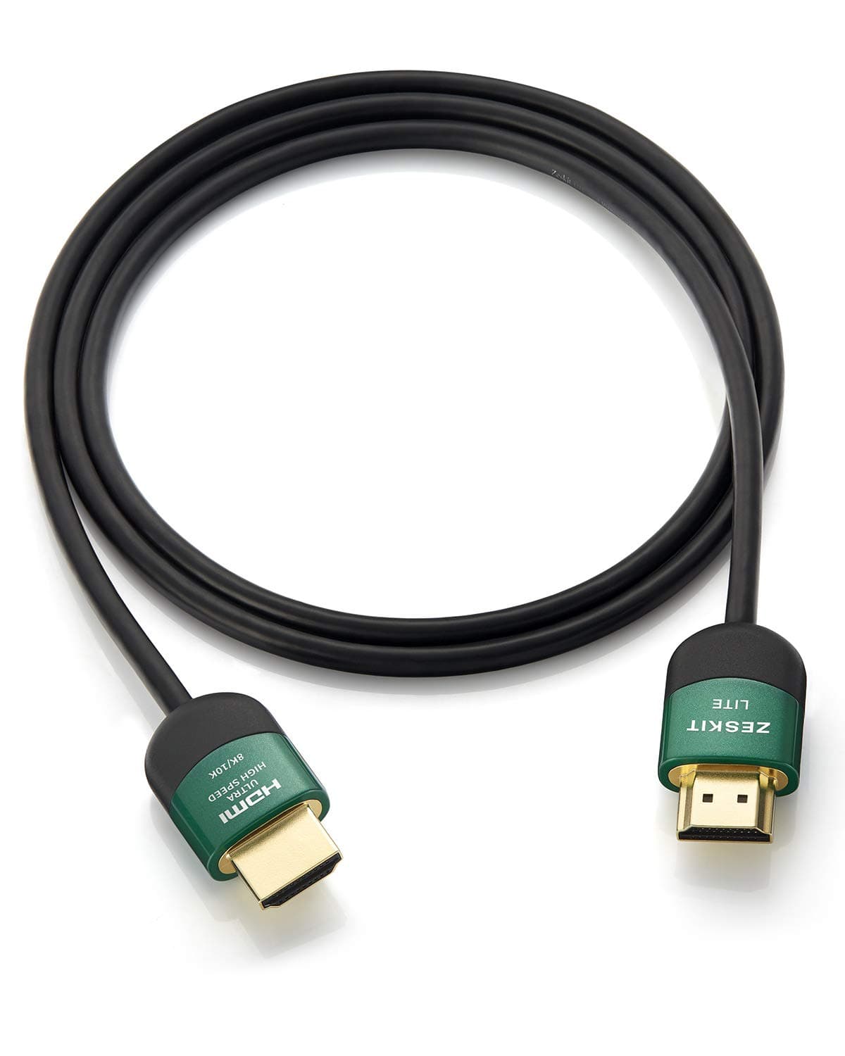 Zeskit Lite 48Gbps Slim Certified Ultra High Speed HDMI Cable 1.5ft, 4K120 8K60 144Hz eARC HDR HDCP 2.2 2.3 Compatible with Dolby Vision Apple TV 4K Roku Sony LG Samsung Xbox Series X RTX 3080 PS4 PS5