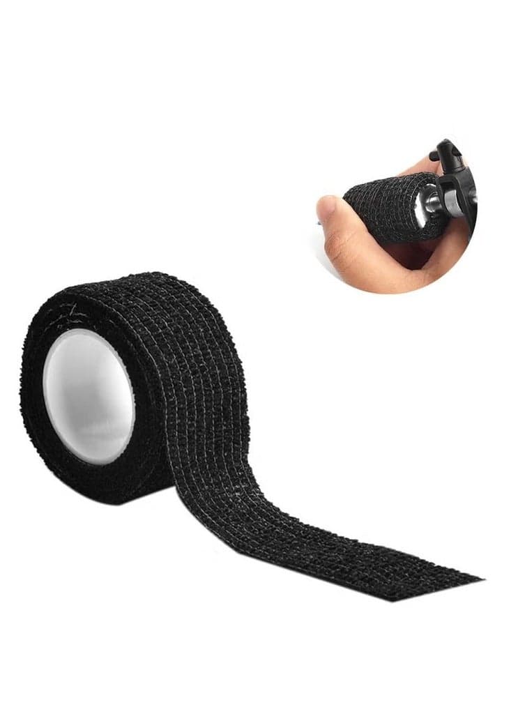 2Meter Disposable Cohesive Tattoo Grip Cover Black