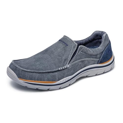 Skechers Men's Expected Avillo Moccasin, Blue, 9