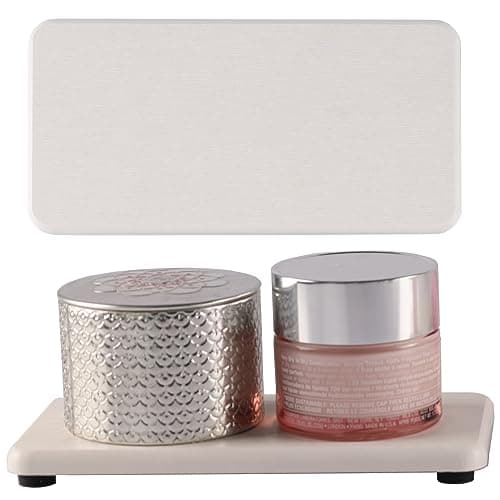 NiuYichee 2 Pcs Water Absorbing Stone Trays, Kitchen/Bathroom Sink Soap Dish, Diatomite Tray Used for Hand Soap & Cosmetic Bottles in The Modern Home, 3.15" W x 6.3" L, White