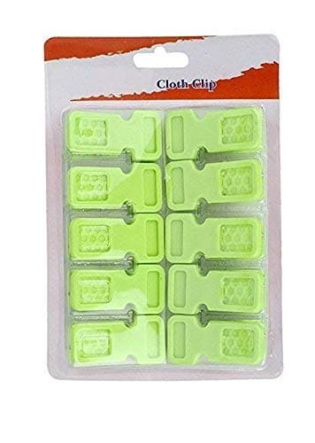 AANIJ® Original Super Strong Heavy Duty Non Slip Multi Purpose Plastic Clothes Hanger Hanging Hooks Grips Cloth Drying Clips, Cloth Pegs Set Pack of (10)
