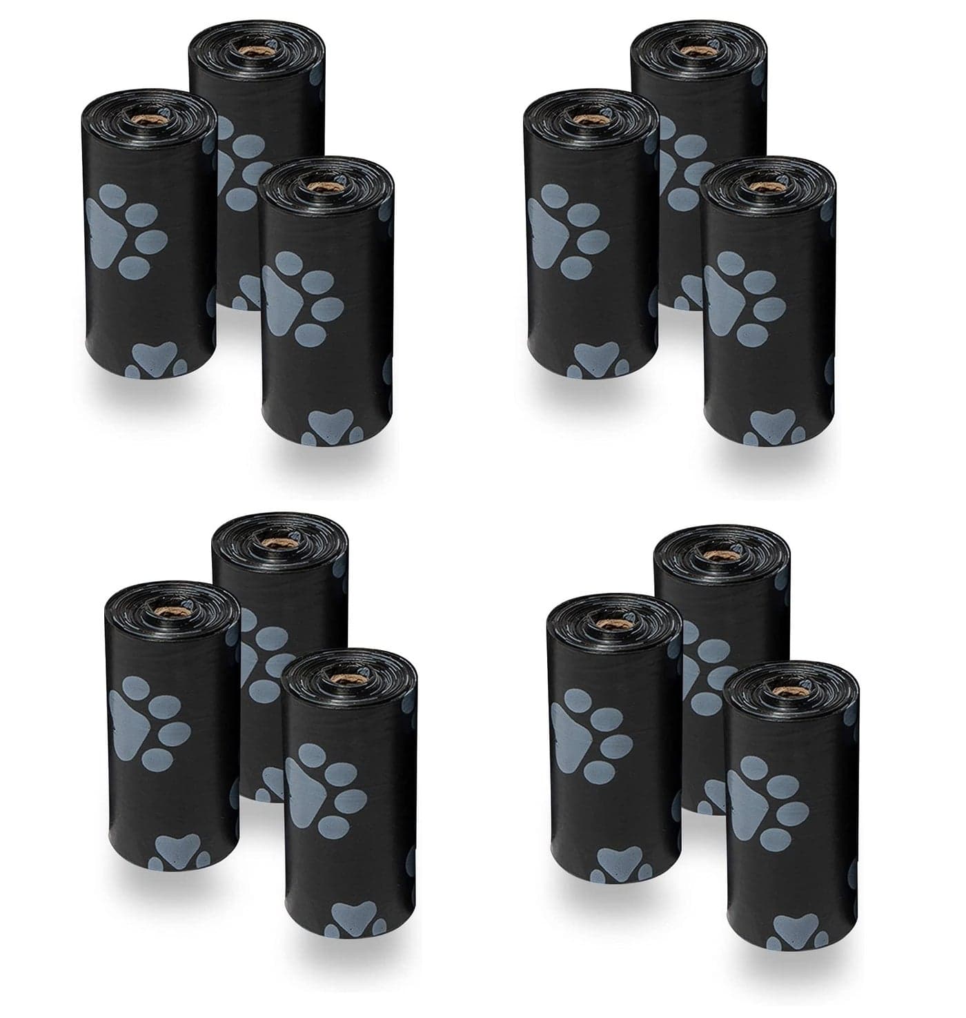 WapaW Dog Poop Bags, Extra Thick and Strong Poop Bags for Dogs, Guaranteed Leak-proof, 15 Doggy Bags Per Roll, Each Dog Poop Bag Measures 9 x 13 Inches (PACK OF 12 (12x15 = 180 Bag))