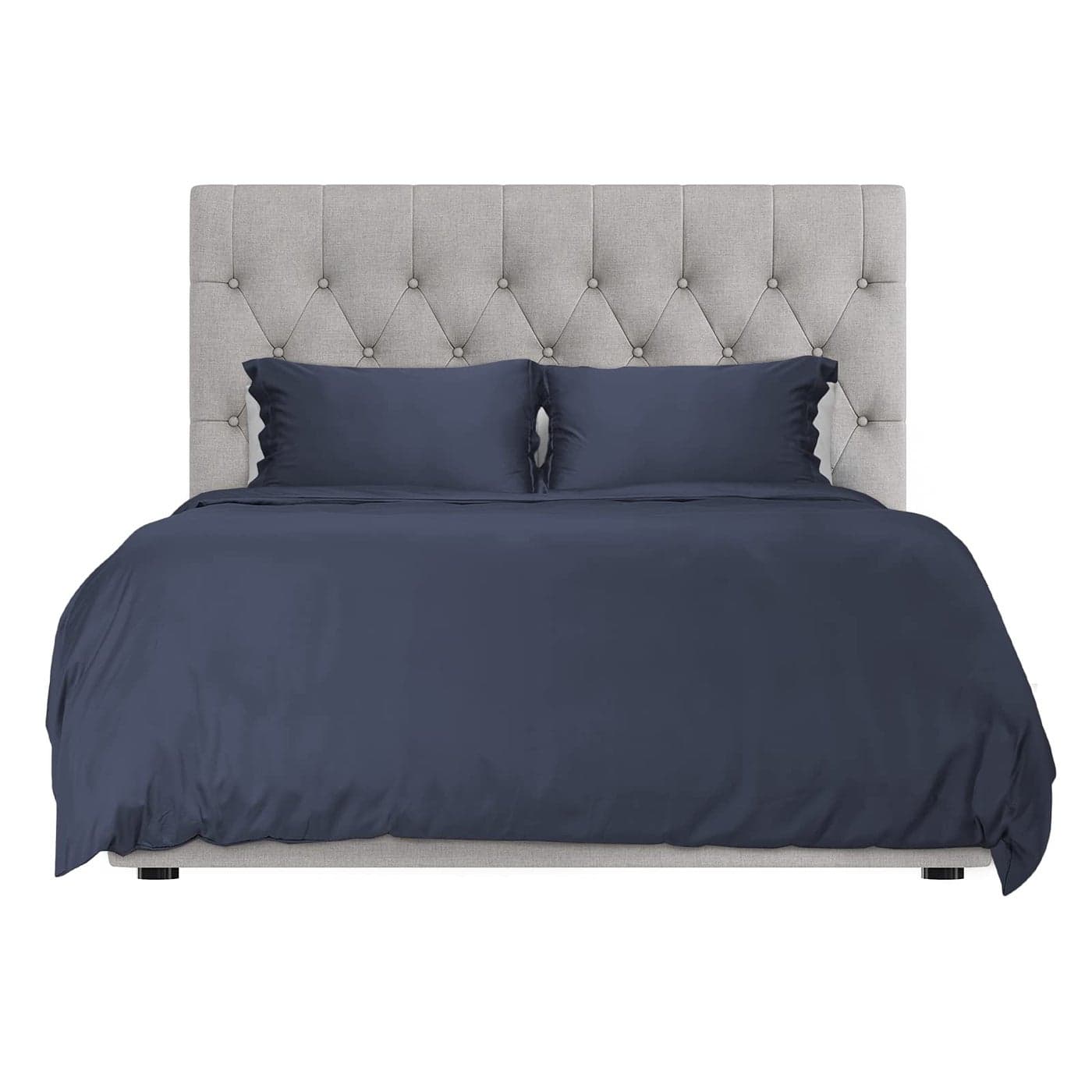 Hotel Sheets Direct Duvet Cover Bed Linen Set 3 Piece Set Navy Blue Full
