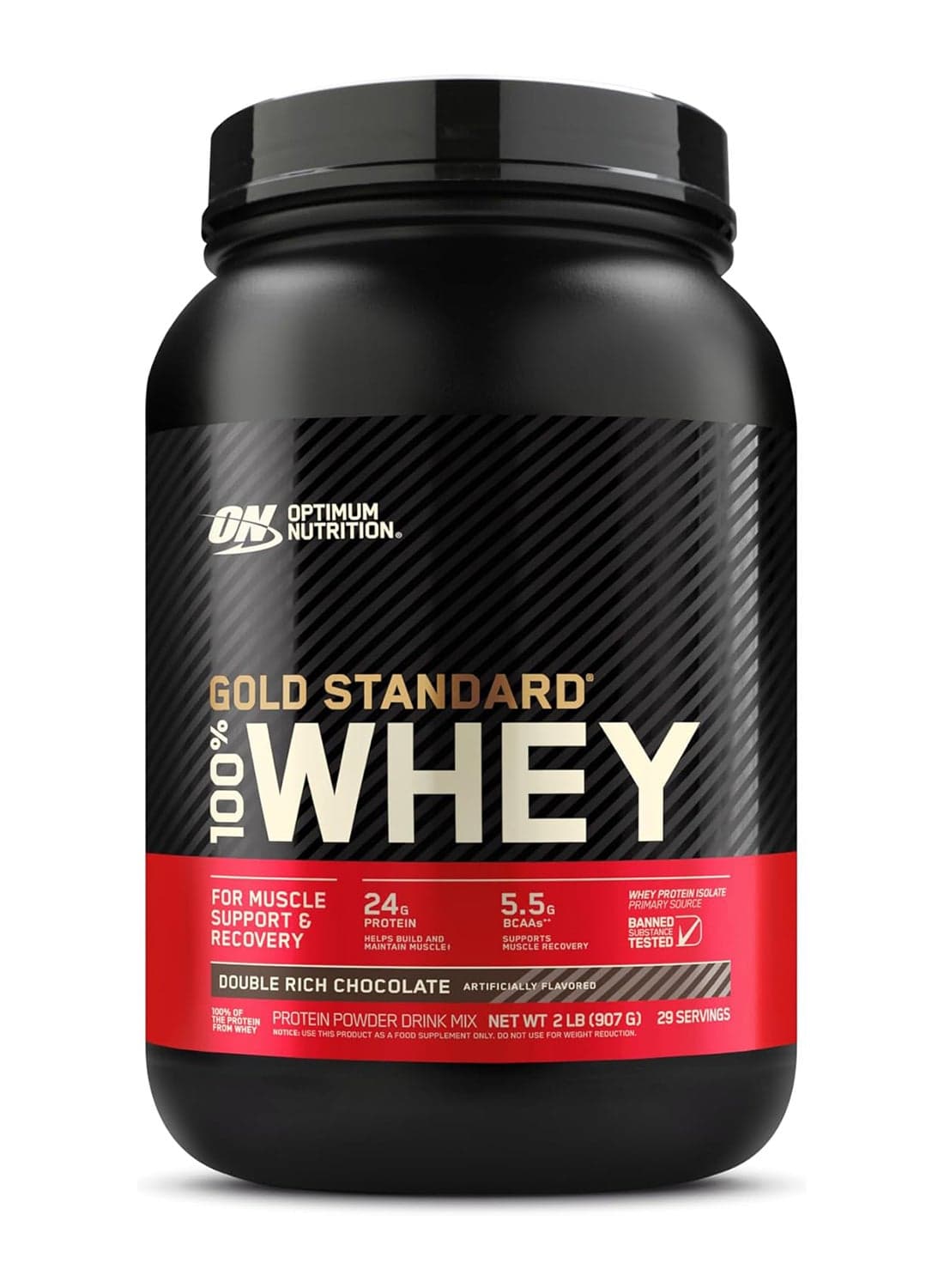 Gold Standard 100 Percent Whey Protein - Double Rich Chocolate 2 Pound (Packaging May Vary)