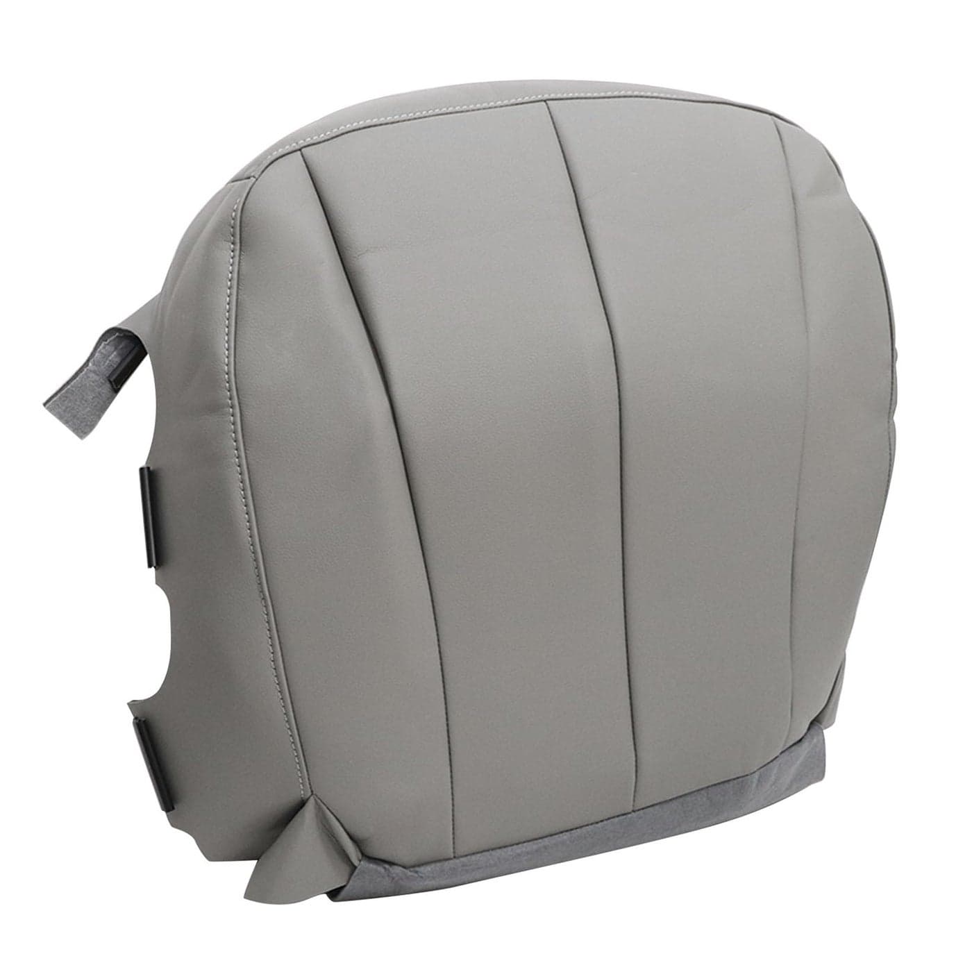 NLQR Front Driver Side Bottom Replacement Seat Cover Gray Microfiber Leather Compatible with Toyota Camry 2007 2008 2009 2010 2011