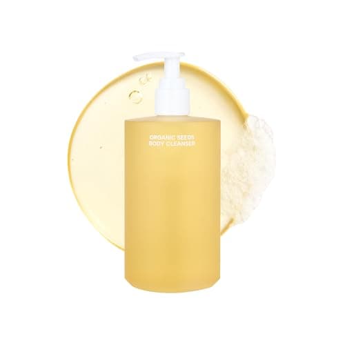 Whamisa Organic Seeds Body Cleanser Relaxation Fermented Ingredient Formula for Skin Comfort Waterless Formula Body Wash Spa Care Woody Scent Korean Skin Care 490ml