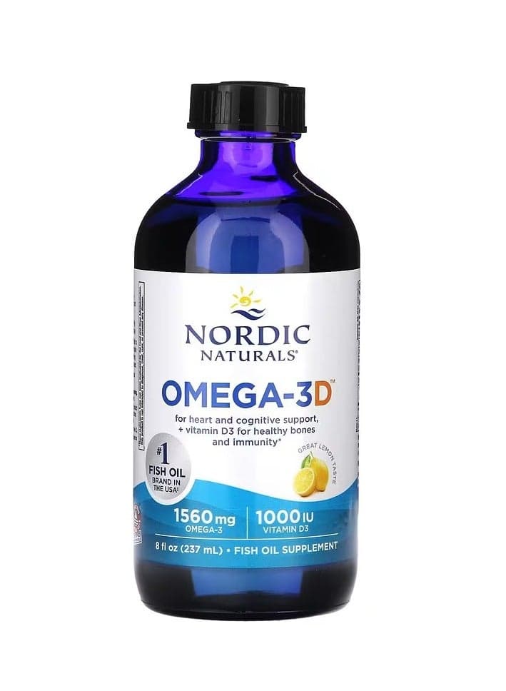 Omega-3D Lemon 8 fl oz 237 ml