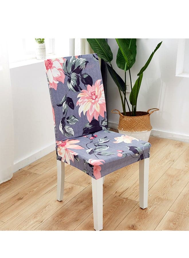 Dust Proof Dining Chair Cover Set Flore Printed Bohemian Chair Cover