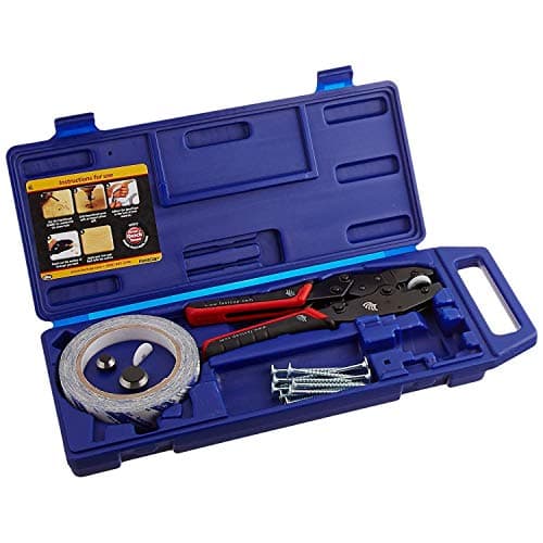 FastCap Custom Color Punch Kit Basic with Powerhead Screws, Hole Punch Tool and 1" x 50' SpeedTape - Perfect for Professional Contractors and Technicians - 80056