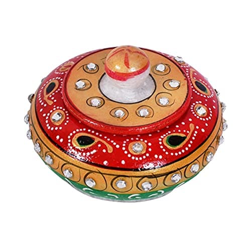Craftam Marble Sindoor Dani Box for Women – Traditional Handcrafted Kumkum Holder for Gifts, Pooja & Makeup