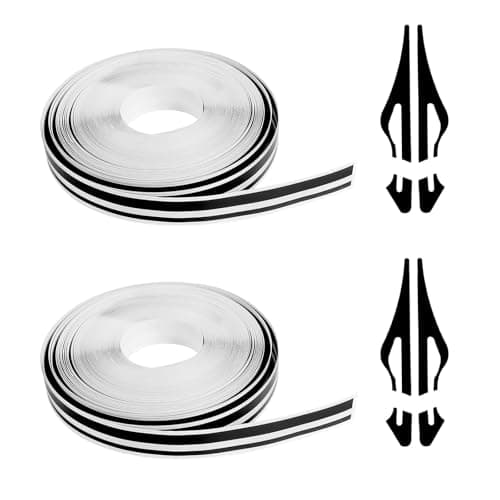 ongfuwu 2 Rolls32Ft Car Pinstriping Tape Vinyl Automotive Pinstriping Tape Stripe Decal DIY Car Body Side Stripes Trim Sticker Universal for Motorcycle Door Home Musical InstrumentBlack
