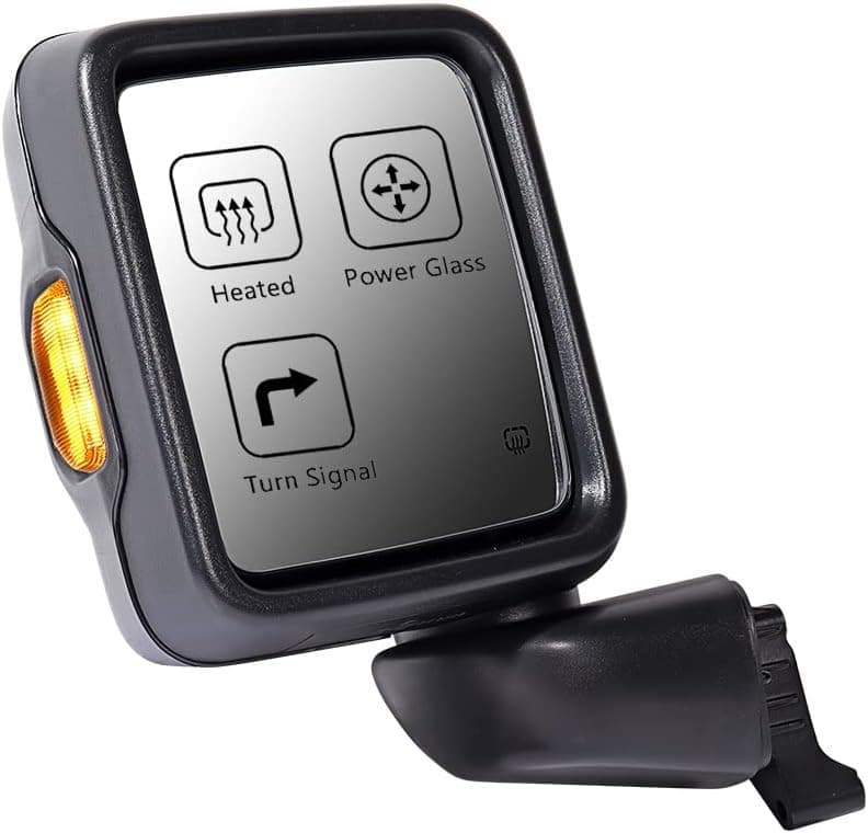 Driver Left Side Mirror Power Heated Turn Signal Light Replacement for Jeep Wrangler JL & Gladiator