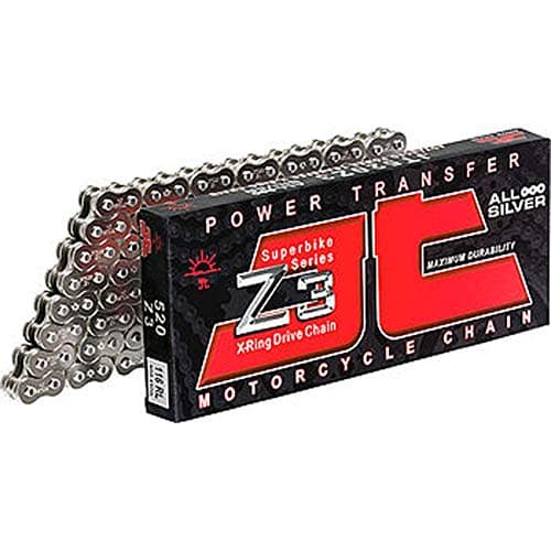 JT Chain JTC520Z3110RL (520 Series) Black Steel 110 Link Super Heavy Duty X-Ring Chain with Connecting Link