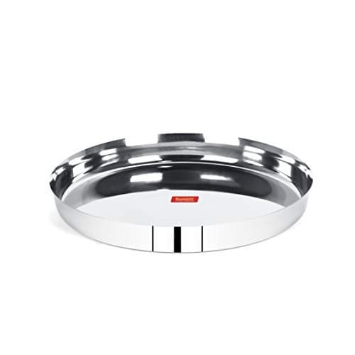 Sumeet 22 Gauge Stainless Steel Traditional Dinner Plate/Thali 28.5Cm (2Ltr) - 1 Pc