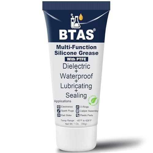 BTAS Dielectric Grease for Electrical Connectors Automotive Spark Plug Boot Battery Terminal Marine Dialectical Electronics Wiring Die Electric Contact Silicone Dialectric Grease 1 oz 1 Pcs